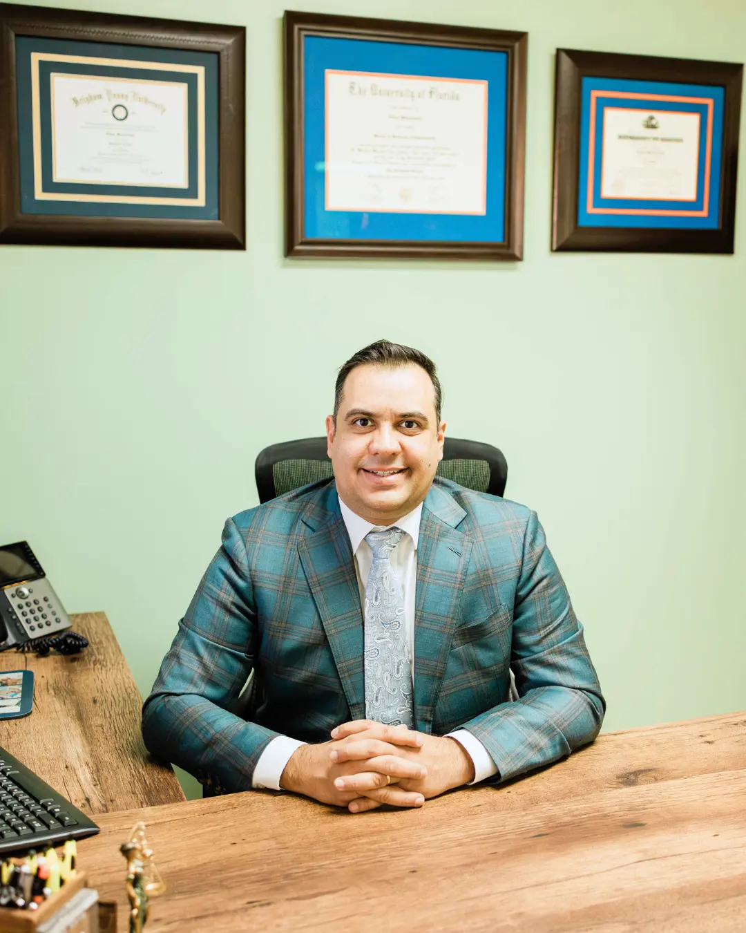 Felipe Mavromatis at his office.